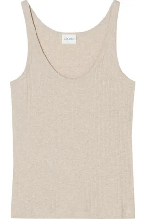 Closed Top, Dame, , S, Bomuld, Bomuld Ribtop