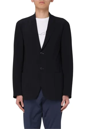 Giorgio Armani Jakke, Herre, Blå, M, Uld, Blå Uld Blazer