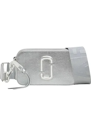 Marc Jacobs Taske, Dame, Grå, ONE SIZE, Uld, Sølv Metallic Crossbody Taske