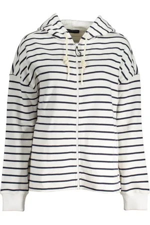 North Sails Sweathshirts & Hoodies, Herre, Hvid, M, Uld, Stilfuldt hættetrøje i hvid
