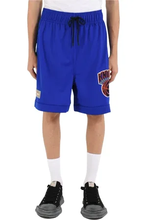 Purple Brand Shorts, Herre, Blå, XL, Læder, NY Knicks Mesh Shorts