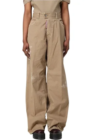 Dsquared2 Bukser, Dame, , XS, Uld, High-Waist Tapered Pants
