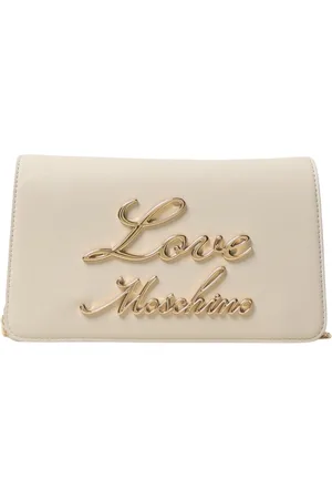 Moschino Taske, Dame, , ONE SIZE, Uld, Elegant Mini Ivory Skuldertaske