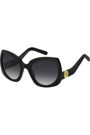 Marc Jacobs Tilbehør, Dame, Sort, 57 MM, Uld, Sorte solbriller Stilfuld Ss25