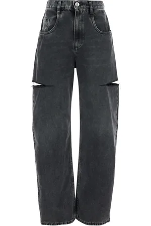 Maison Margiela Jeans, Dame, Sort, 2XS, Bomuld, Sort Jeans 5 Lommer Bukser
