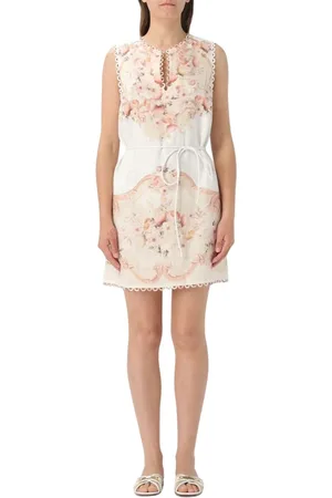 Twin-Set Kjole, Dame, Flerfarvet, XS, Blomstret Mini Kjole