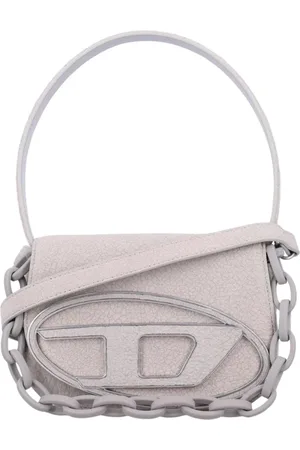 Diesel Taske, Dame, Grå, ONE SIZE, Uld, Grå Kæde Clutch Taske