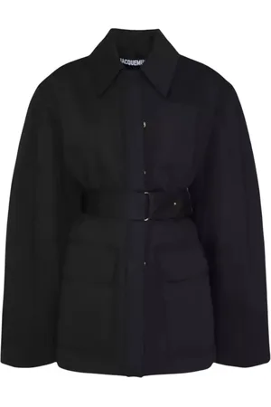 Jacquemus Jakke, Dame, Sort, 2XS, Bomuld, Sort Oversized Jakke Le Blouson Bari