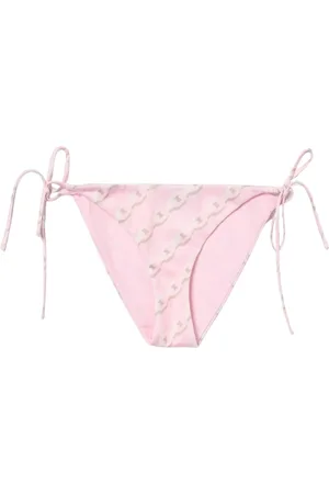 VERSACE Badetøj, Dame, Lyserød, L, Kæde Print Bikini Bund