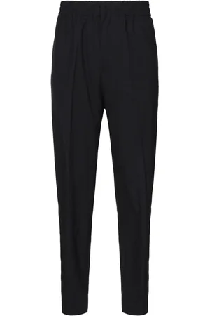 Bottega Veneta Bukser, Herre, Blå, S, Uld, Midnight Wool Straight Leg Bukser
