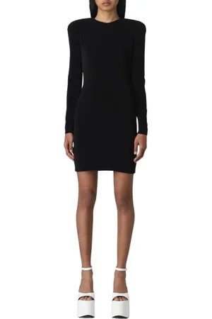 Balenciaga Kjole, Dame, Sort, XS, Sort Stretch Stof Mini Kjole