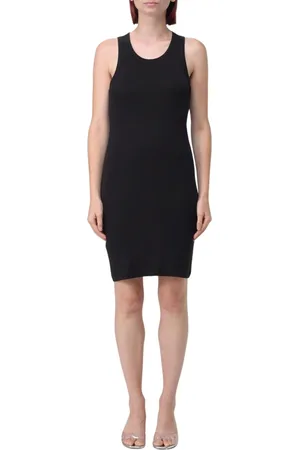 Helmut Lang Kjole, Dame, Sort, S, Bomuld, Sort Racerback Mini Kjole