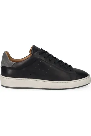 Hogan Sko, Herre, Sort, 40 EU, Læder, Vintage Stil Sort Sneakers