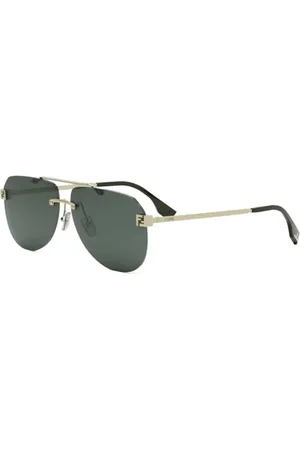 Fendi Tilbehør, Herre, Gul, 61 MM, Tyl, Fe40115U 32N Solbriller