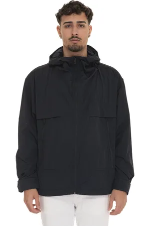 HUGO BOSS Jakke, Herre, Blå, 2XL, Uld, Hættet Harrington Jakke med Logo