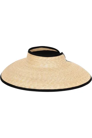 Borsalino Tilbehør, Dame, , ONE SIZE, Elegant Straw Sun Visor Hat
