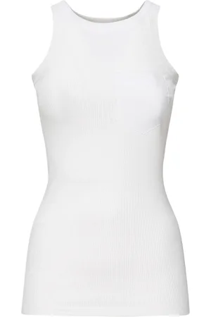 Sportmax Top, Dame, Hvid, S, Hvid Top med Poplin Brystlomme