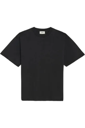 A PAPER KID Top, Herre, Sort, M, Bomuld, Sort T-shirt med perlebogstaver