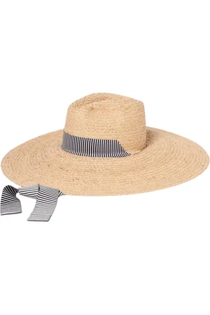 Borsalino Tilbehør, Dame, , 57 CM, Marine Strohat med Bånd