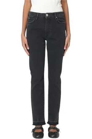 Pinko Jeans, Dame, Sort, W29, Sort Distressed Skinny Jeans