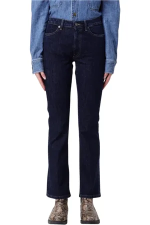 Dondup Jeans, Dame, Blå, W28, Bomuld, Klassiske Blå Straight Leg Jeans