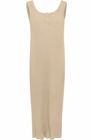 Karen by Simonsen Kjole, Dame, , 2XL, Uld, Chinchilla Kjole med Bred Stropper