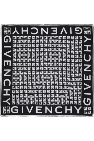 Givenchy Tilbehør, Dame, Sort, ONE SIZE, Silketørklæde 4G Print Kollektion
