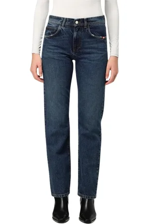 AMISH Jeans, Dame, Blå, W25, Uld, Stilfulde Denim Jeans
