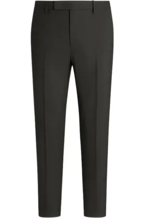 PT Torino Bukser, Herre, Brun, XL, Satin, Luksus Stræk Satin Bukser Brun