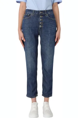 Dondup Jeans, Dame, Blå, W25, Bomuld, Blå Straight Jeans til Kvinder