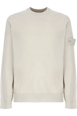 Stone Island Strik, Herre, , L, Uld, Uldtrøje med Ikonisk Patch