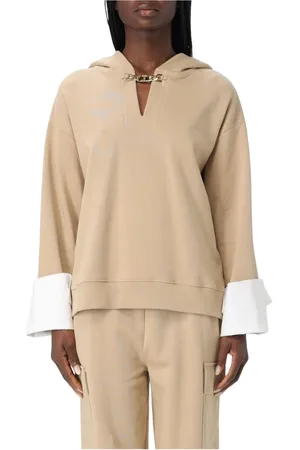 Twin-Set Sweathshirts & Hoodies, Dame, , L, Hættetrøje med kædedetaljer