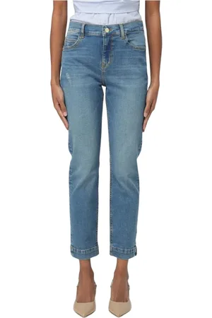 Kaos Jeans, Dame, Blå, W32, Bomuld, Slim Straight Blå Jeans