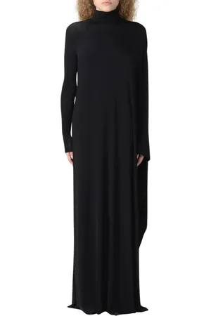 Balenciaga Kjole, Dame, Sort, S, Elegant Sort Maxi Kjole