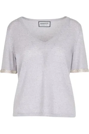 Berenice Strik, Dame, Grå, S, Uld, Sweatshirts & Hoodies