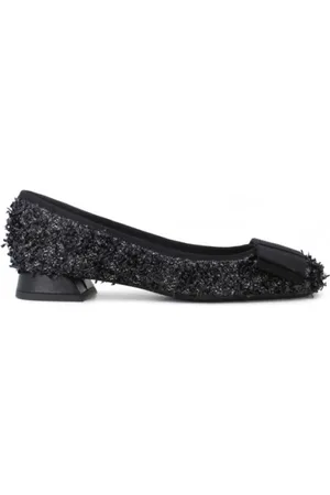 ROBERTO FESTA Sko, Dame, Sort, 36 EU, Bomuld, Sorte Ballerina Sko Soubrette Stil