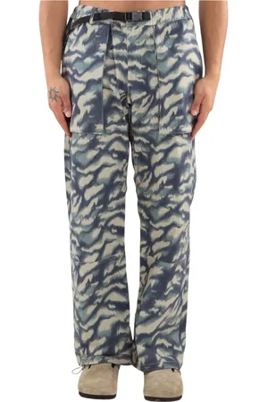 Garment Workshop Bukser, Herre, Flerfarvet, S, Camo Utility Pants med Bælte