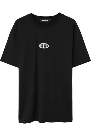 BARROW Top, Herre, Sort, XL, Sort trykt skjorte