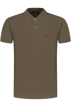 C.P. Company Top, Herre, Grøn, 3XL, Bomuld, Stretch Piquet Logo Polo Ivy