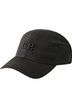 C.P. Company Tilbehør, Herre, Sort, L, Polyester, Sort Goggle Kasket Chrome-R