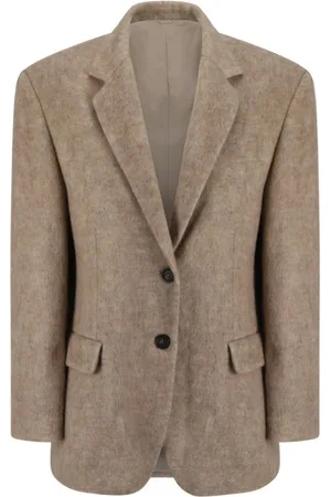 Brunello Cucinelli Jakke, Dame, , S, Uld, Klassisk Uld Mohair Blazer Jakke