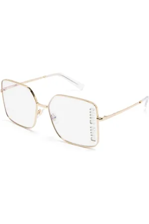 Miu Miu Tilbehør, Dame, Gul, 60 MM, Tyl, MU 51Ys 5Ak08N Solbriller