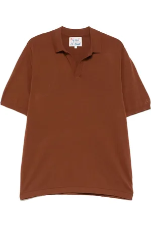 MC2 SAINT BARTH Top, Herre, Brun, S, Bomuld, Brun Bomuldspolo