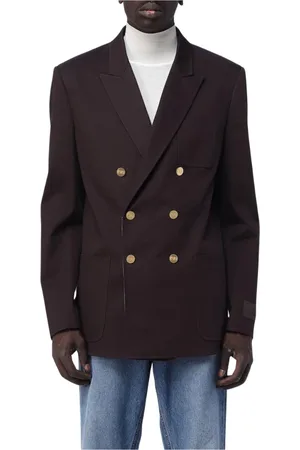 VALENTINO Jakkesæt, Herre, Brun, XL, Bomuld, Brun Bomuld Blazer