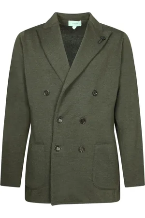 LARDINI Jakke, Herre, Grøn, L, Uld, Grøn Sweater til Mænd Aw24