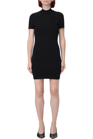 Alexander Wang Kjole, Dame, Sort, S, Elegant Sort Minikjole med Rynkedetaljer