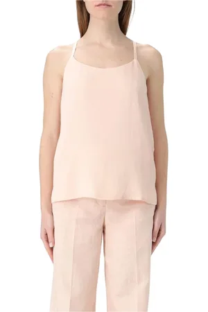 Twin-Set Top, Dame, Lyserød, M, Perle Ærmeløs Cami Top