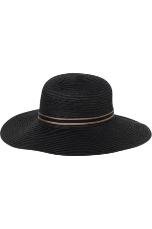 Borsalino Tilbehør, Dame, Sort, S, Sort solhat med bånd