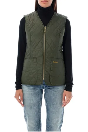 Barbour Jakke, Dame, Grøn, S, Uld, Olivengrøn Markenfield Liner Vest Kvinders overtøj