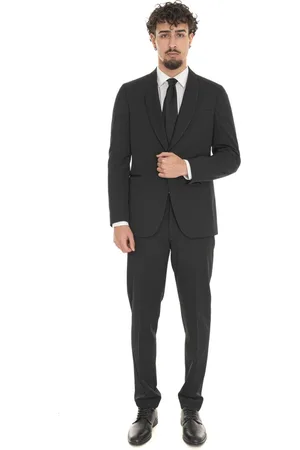 Michael Kors Jakkesæt, Herre, Sort, L, Uld, Tuxedo med Shawl Krave, Klassisk Stil